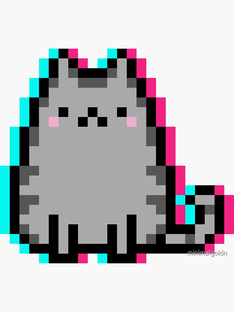 Glitch Kitten Pixel Art | Art Board Print