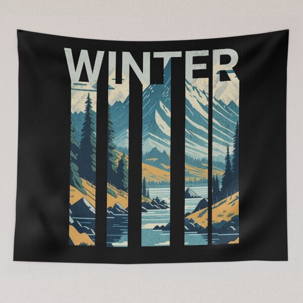 Item preview, Winter a modern landscape designed and sold by ThiagoSDantas.