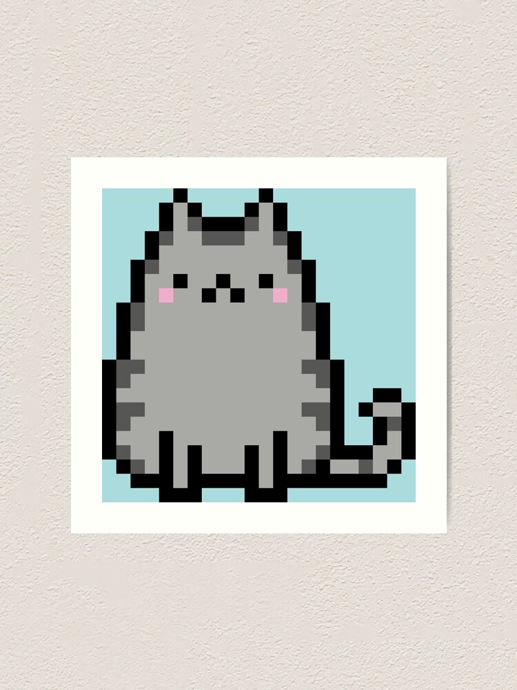 Kitten Pixel Art Prints for Sale