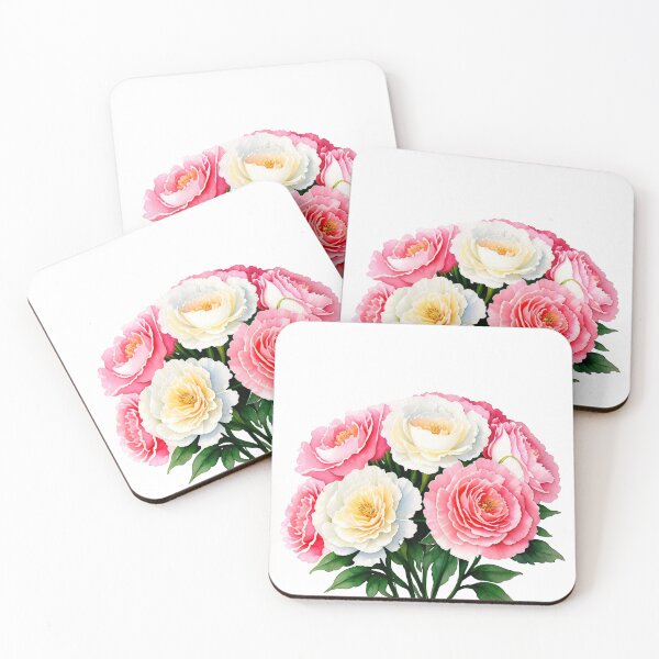 Item preview, Watercolor painting of carnation designed and sold by Harmonysens.