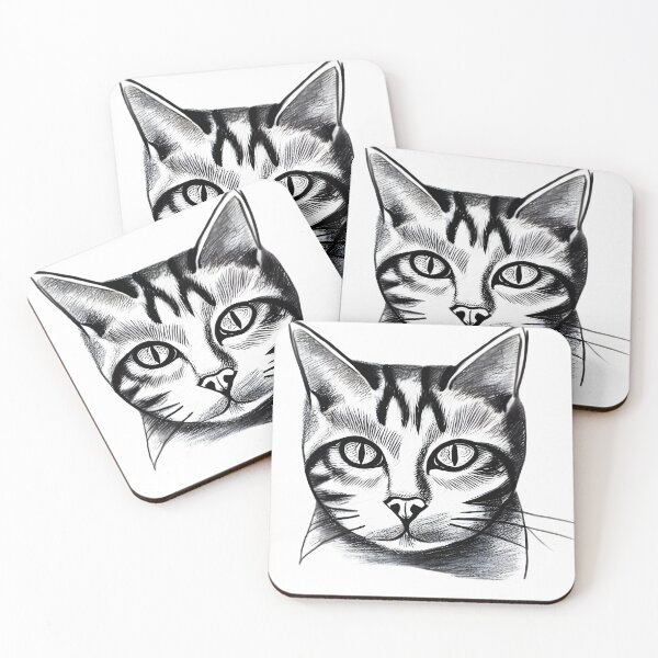 Item preview, Cat sketch - digital art designed and sold by Vik-Ink.