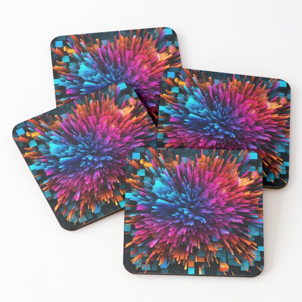 Item preview, Abstract explosion of colors designed and sold by MyMerryMary.