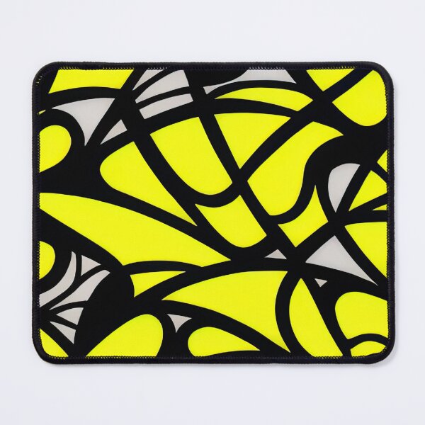 Item preview, Radiant Energies: Abstract Yellow with Blacklines Pattern designed and sold by cece4410.