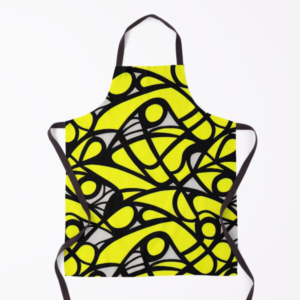 Item preview, Radiant Energies: Abstract Yellow with Blacklines Pattern designed and sold by cece4410.