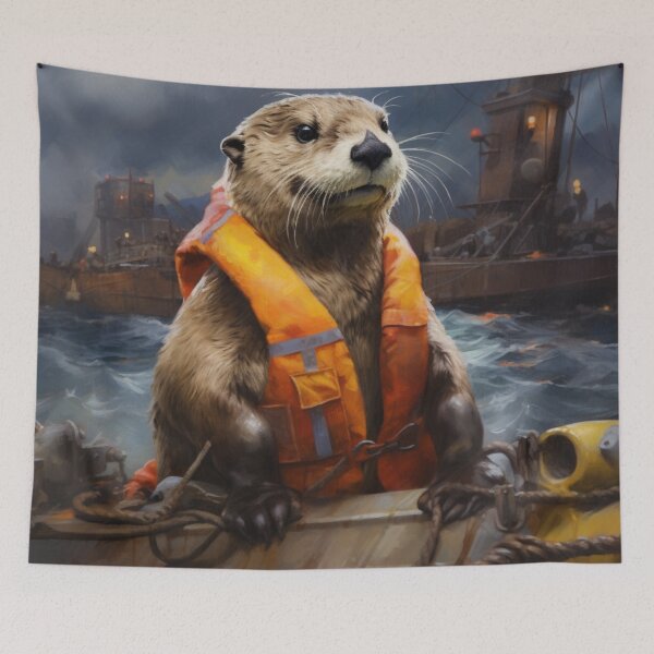 Item preview, An otter day at the docks designed and sold by schamsyy.