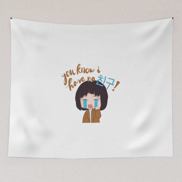 Item preview, You know I have no Chingu Kdrama crying girl meme  designed and sold by Miryo.