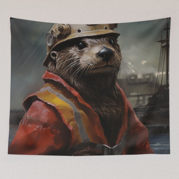 Item preview, An otter day an otter hard hat designed and sold by schamsyy.