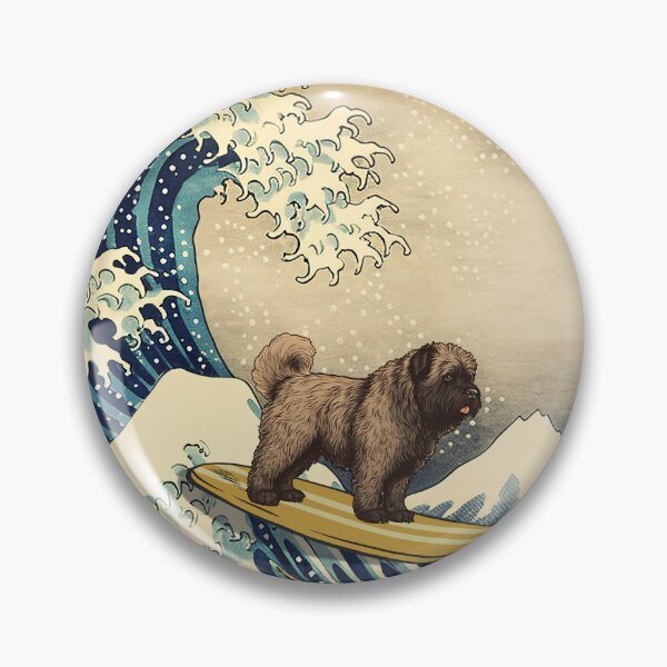 Item preview, Bouvier Des Flandres Kanagawa Japanese Surfing Wave designed and sold by rafaeltto.