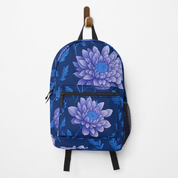 Item preview, A Captivating Pattern of Purple and Blue Chrysanthemums designed and sold by EnzoGatti.
