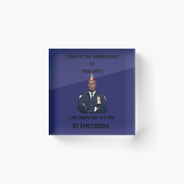 Aperçu de l'œuvre Joyeux anniversaire de la part du capitaine émotionnel Holt ! Carte de voeux créée et vendue par nwvwohtha7.