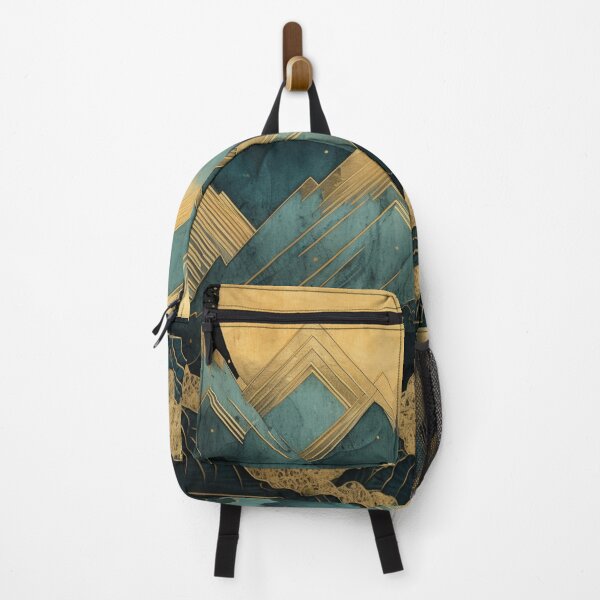 Item preview, Gold and Cyan Mountainscape designed and sold by schamsyy.