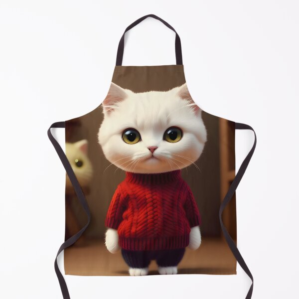 Artikelvorschau, Katze im Strickpullover - moderne digitale Kunst entworfen und verkauft von Ai-michiart.