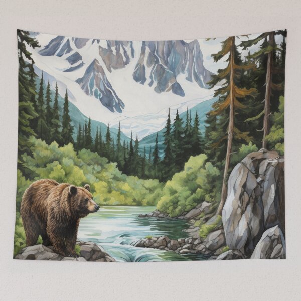 Item preview, A bear in the mountains designed and sold by schamsyy.