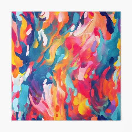 Abstract Painting with Bright Colors Design | Contemporary Artwork | Colorful Wall Decor' Art Board Print for Sale by lipe1984 | Redbubble