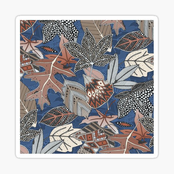Item preview, boho autumn leaves designed and sold by scrummy.