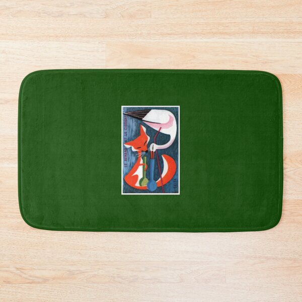 Item preview, French The Fox and The Stork Matchbox Label 	 	 designed and sold by bpcwmsawfa59.