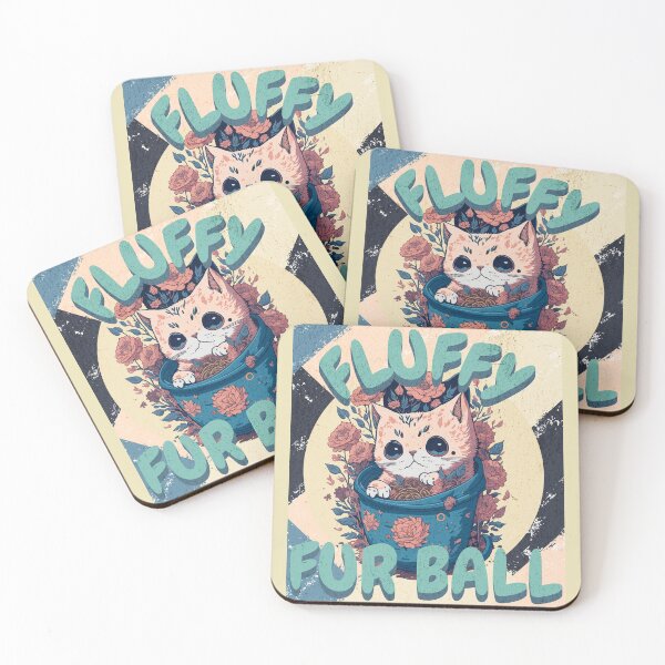 Item preview, Fluffy Fur Ball: Kawaii Kitty in Ramen Bowl designed and sold by ThiagoSDantas.
