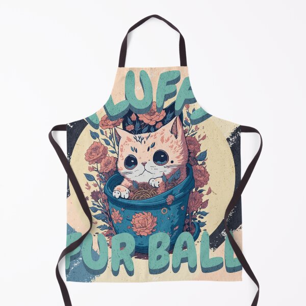 Item preview, Fluffy Fur Ball: Kawaii Kitty in Ramen Bowl designed and sold by ThiagoSDantas.