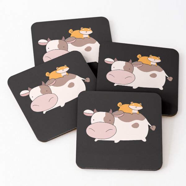 Item preview, Cow and Little Shiba designed and sold by ErlinPadberg.