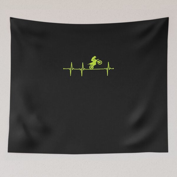 Item preview, Dirt Bike Motocross Heartbeat  designed and sold by AdrienneMLittle.
