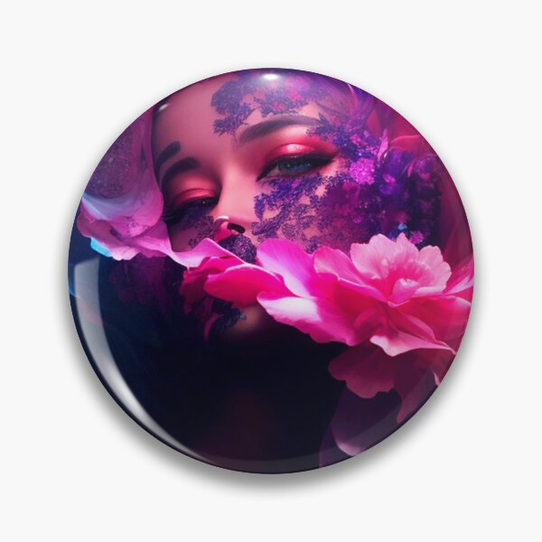 Item preview, lady hidden in flowers designed and sold by ArtfullMinds.