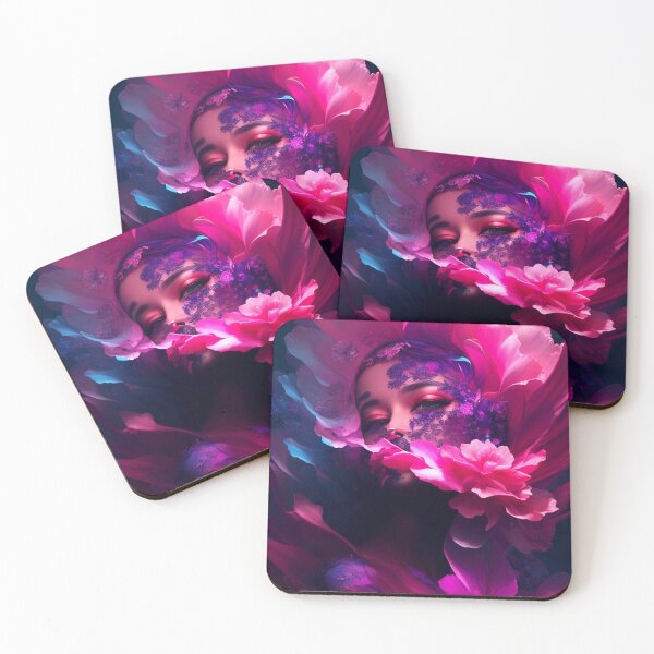 Item preview, lady hidden in flowers designed and sold by ArtfullMinds.