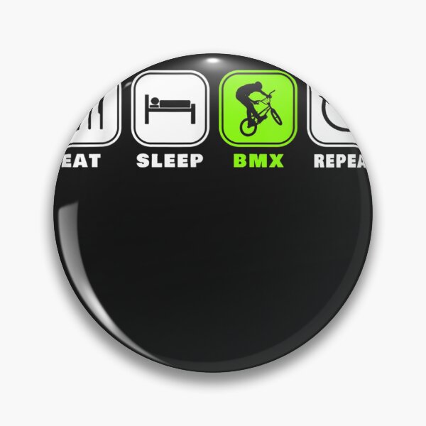 Item preview, Eat Sleep BMX Repeat  Bicycle Funny Motocross Gift  designed and sold by AdrienneMLittle.