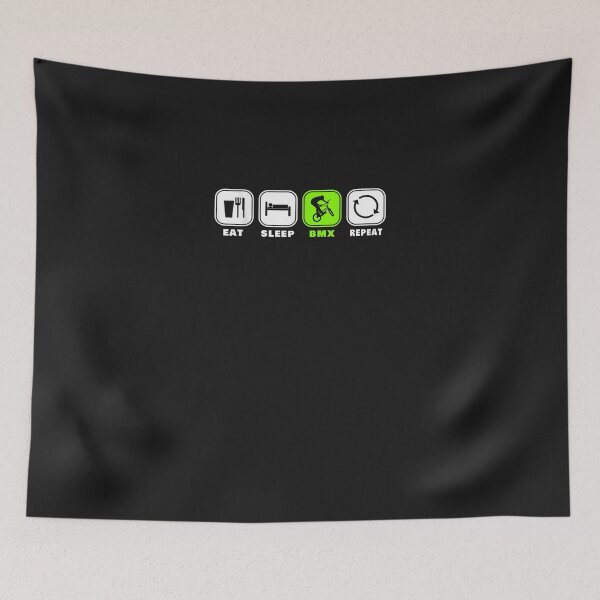 Item preview, Eat Sleep BMX Repeat  Bicycle Funny Motocross Gift  designed and sold by AdrienneMLittle.