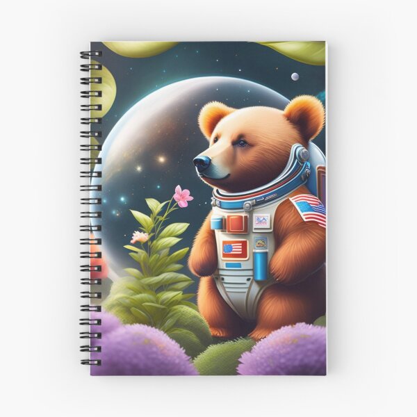 Item preview, Astronaut bear exploring the garden on the space designed and sold by Magical-bear.