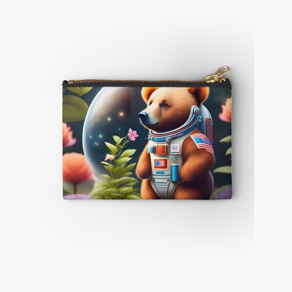 Item preview, Astronaut bear exploring the garden on the space designed and sold by Magical-bear.