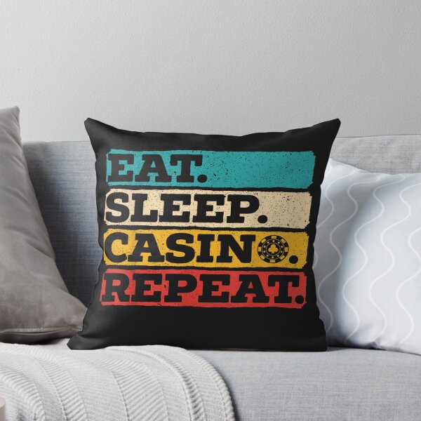 Item preview, Eat Sleep Casino Repeat Gambling Poker Card Game Gambler  designed and sold by AdrienneMLittle.