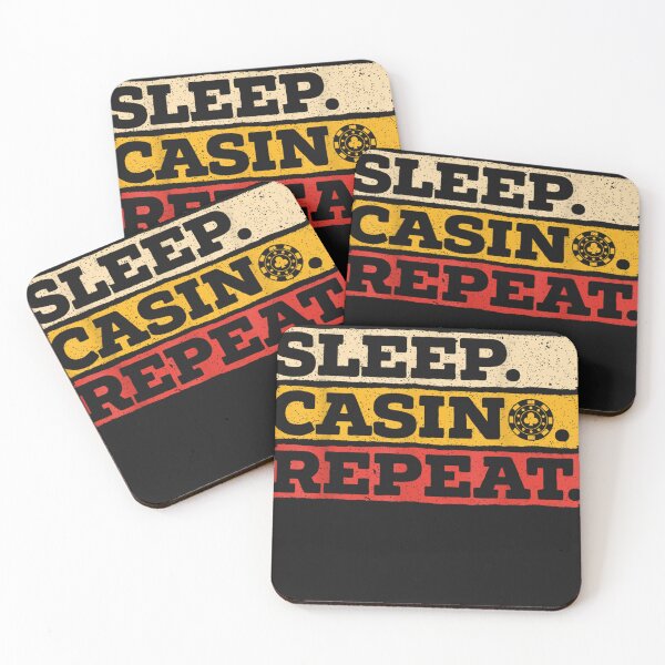 Item preview, Eat Sleep Casino Repeat Gambling Poker Card Game Gambler  designed and sold by AdrienneMLittle.
