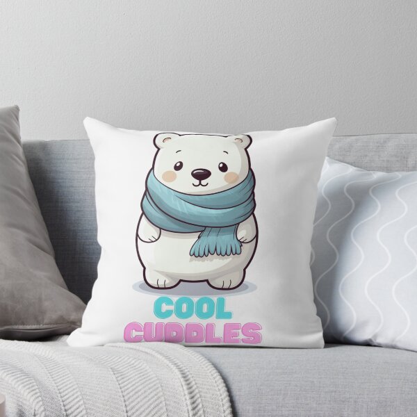 Item preview, Cute Kawaii Polar Bear with Winter Scarf 2 designed and sold by tomohawk64.