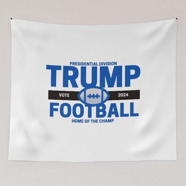 Item preview, Trump Football Presidential division blue designed and sold by Hiremeamerica.