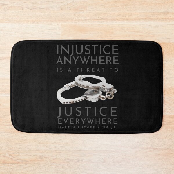 Item preview, Injustice anywhere is a threat to justice everywhere MLK steel color designed and sold by Hiremeamerica.