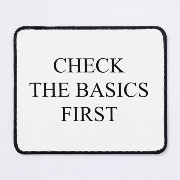 Item preview, check the basics first designed and sold by mindworldz.