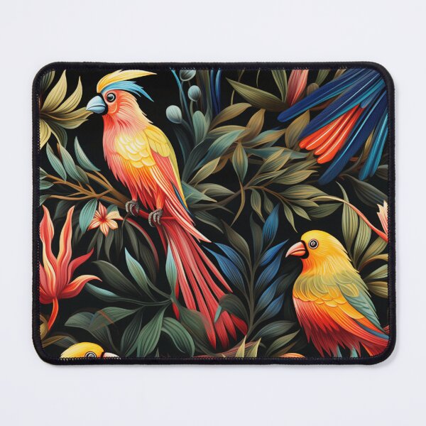 Item preview, Exotic Plumage: An Aerial Display of Color and Fantasy in the Style of Henri Rousseau designed and sold by SBD-Shop.