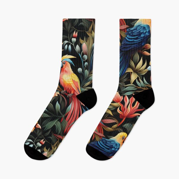 Item preview,  Exotic Plumage: An Aerial Display of Color and Fantasy in the Style of Henri Rousseau designed and sold by SBD-Shop.