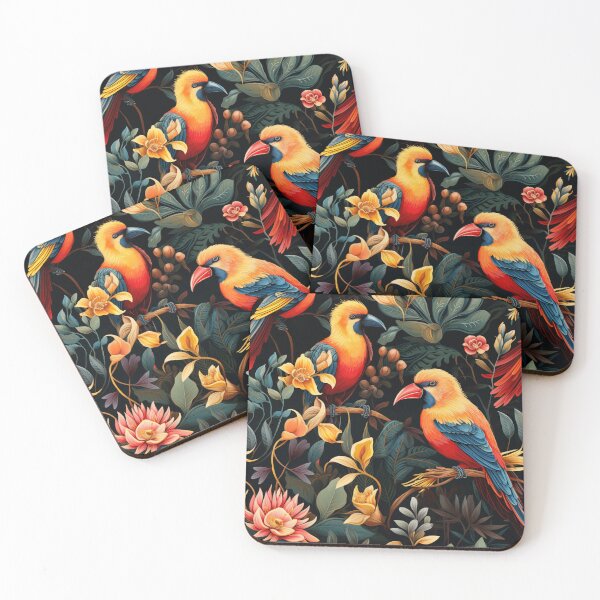 Item preview,  Majestic Plumage: A Visual Feast of Color and Fantasy, in the Wake of Henri Rousseau designed and sold by SBD-Shop.