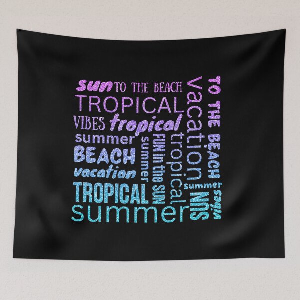 Item preview,  TROPICAL WORD ART - To The Beach, Pacific Ocean, Vacay Mode, Sunset, Beach, Mermaid Security designed and sold by Sun Sand & Sea Art.