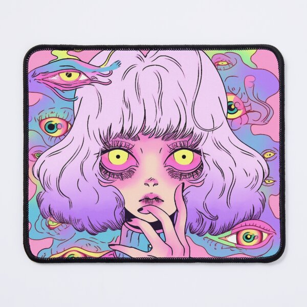 Item preview, Psychedelic design, “horror” girl designed and sold by wemuco.