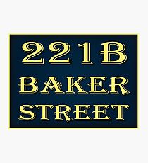 221b Baker Street Photographic Print