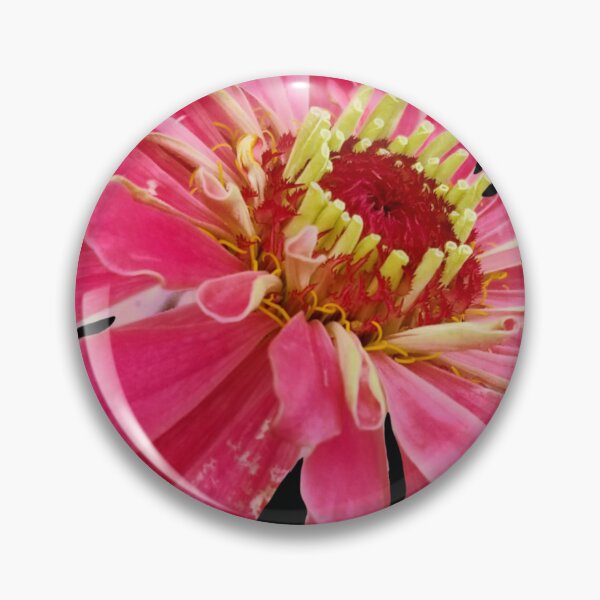 Item preview, Field Guide to Zinnias, No. 24, Pink Illumination Zinnia Flower designed and sold by Kristi Duggins.