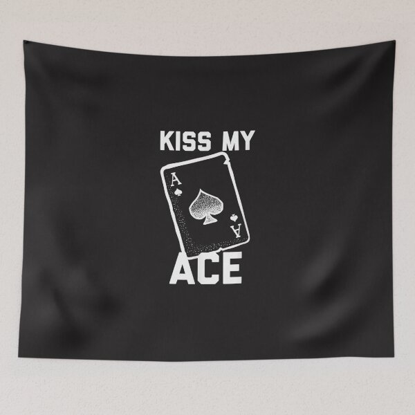 Item preview, Funny Poker Kiss My Ace Poker Card Spades   designed and sold by RubyCWalden.