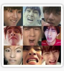 V DERP FACE Sticker