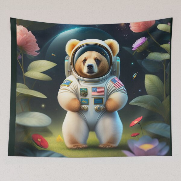 Item preview, Astronaut bear found a new home on space designed and sold by Magical-bear.