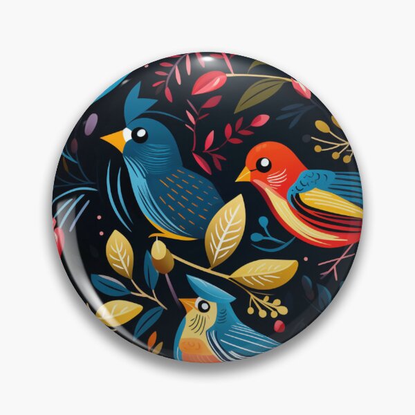 Item preview,  Pop Colors Flight! A vibrant pattern of birds blending graphic art and the Pop Art movement. designed and sold by SBD-Shop.
