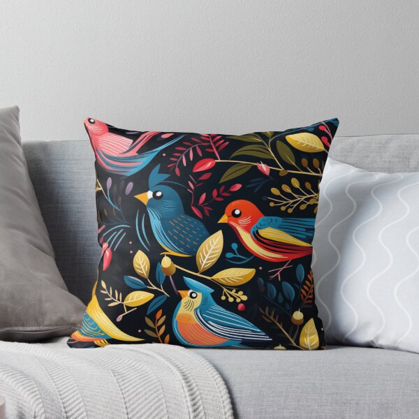 Item preview,  Pop Colors Flight! A vibrant pattern of birds blending graphic art and the Pop Art movement. designed and sold by SBD-Shop.