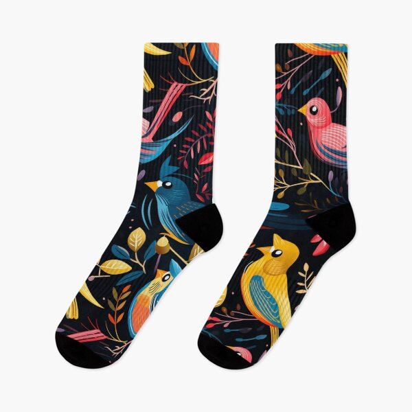 Item preview,  Pop Colors Flight! A vibrant pattern of birds blending graphic art and the Pop Art movement. designed and sold by SBD-Shop.