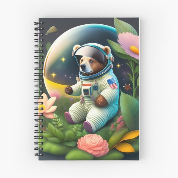 Item preview, Astronaut bear in the garden designed and sold by Magical-bear.